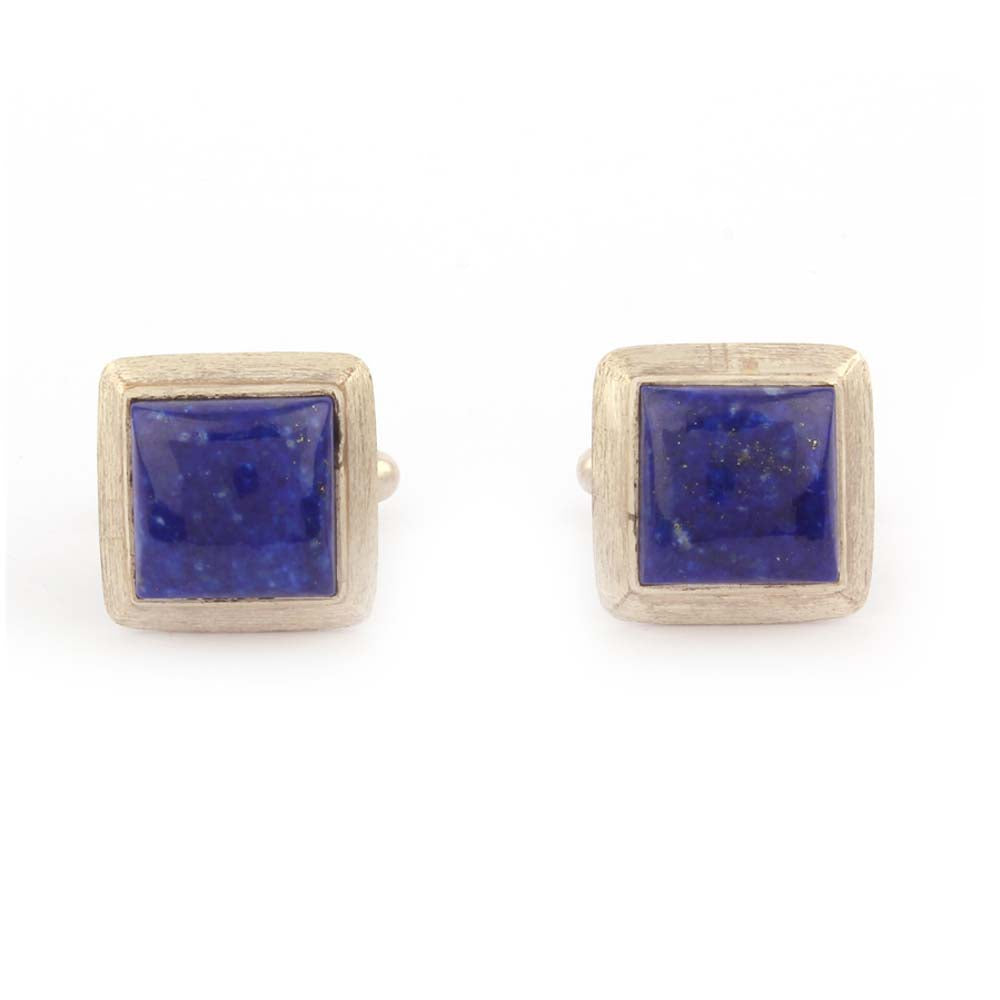 Lapis Lazuli Silver Cufflinks