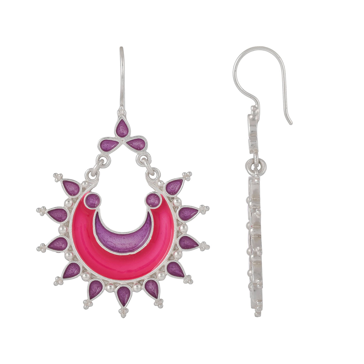 Chandrika Earrings Pink