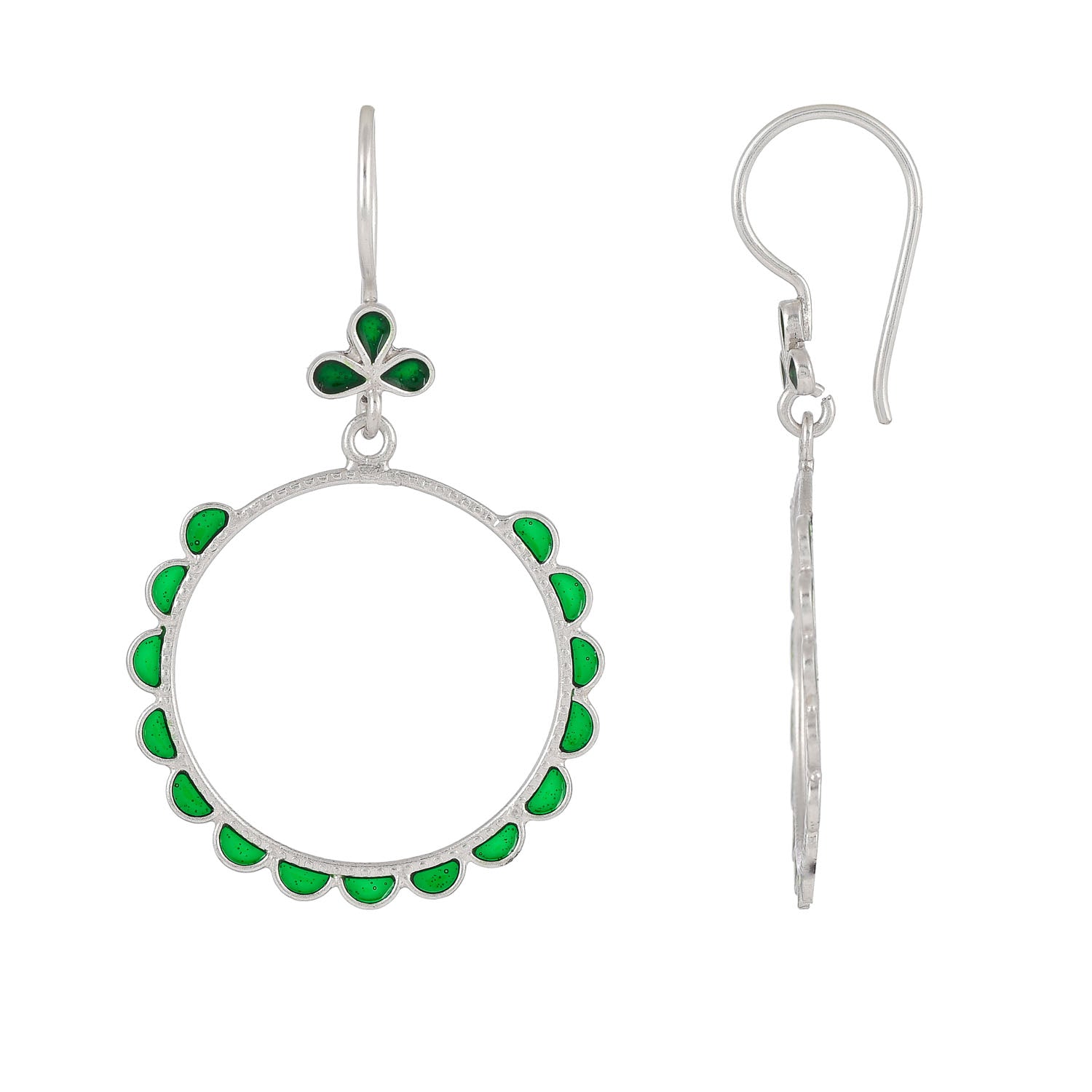 Sumaya Green Earrings