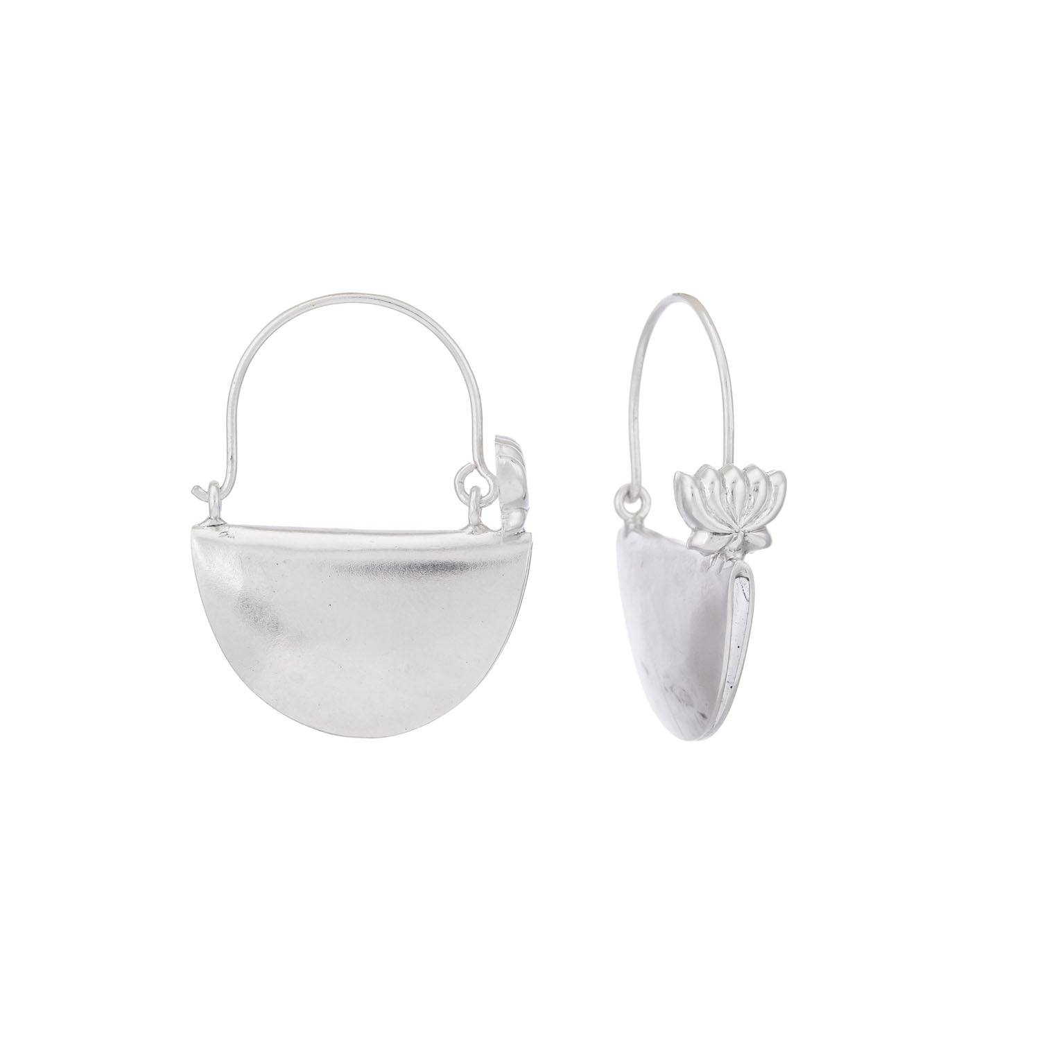 Lotus Hoops Silver