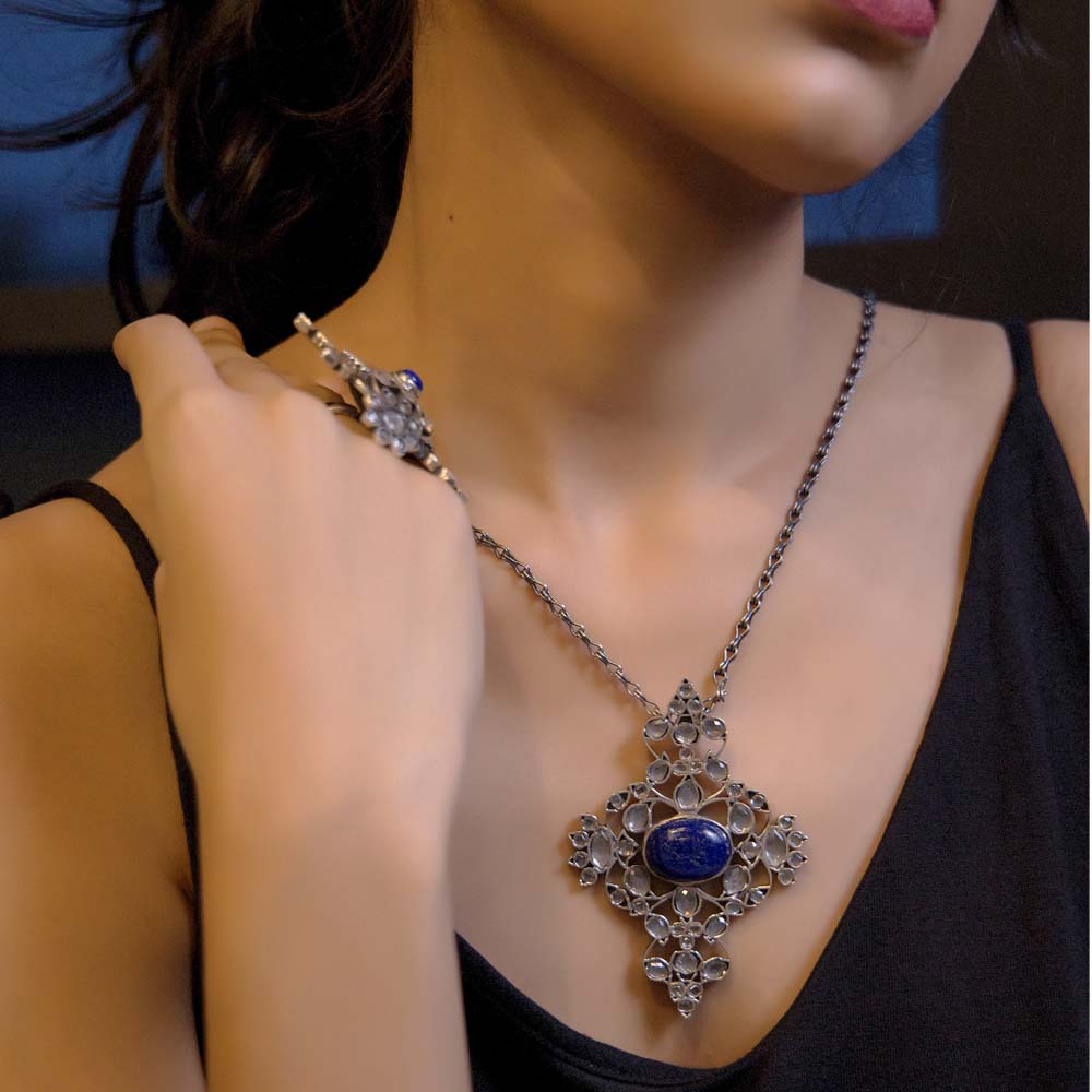 Nargis Necklace Lapis Lazuli