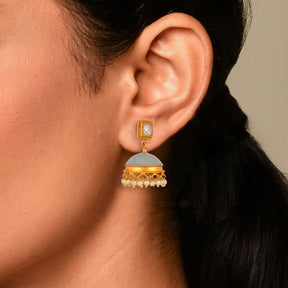 Suhani Aqua Jhumkis