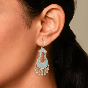 Neera Earrings Aqua