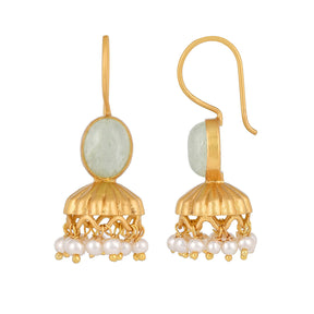 Prisha Green Aventurine Earrings