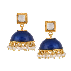 Suhani Navy Blue Jhumkis