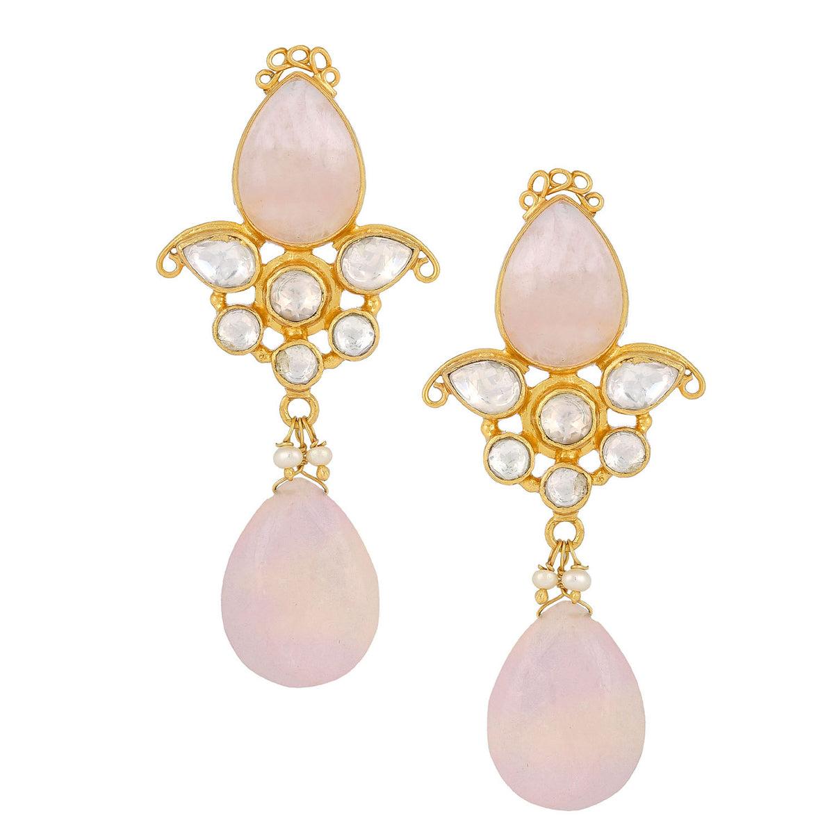 Mrinalini Earrings Rose