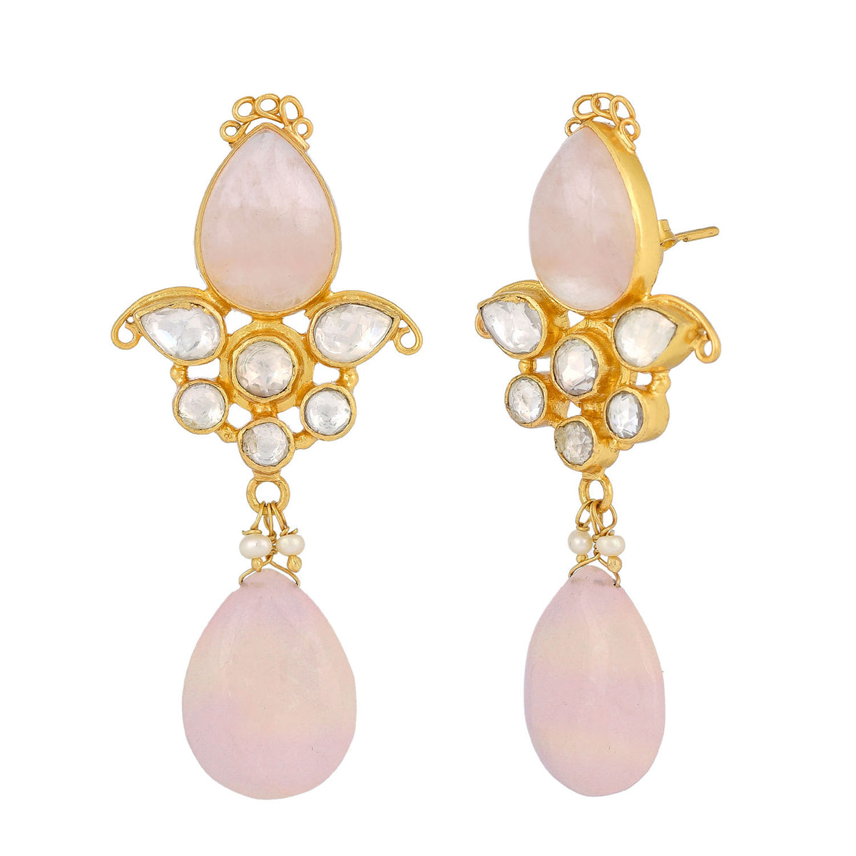 Mrinalini Earrings Rose