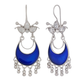 Shreya Earrings Navy Blue