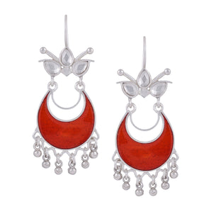 Shreya Earrings Red