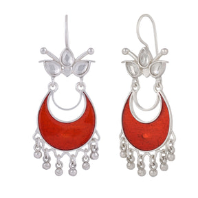 Shreya Earrings Red