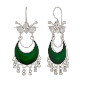 Shreya Earrings Green