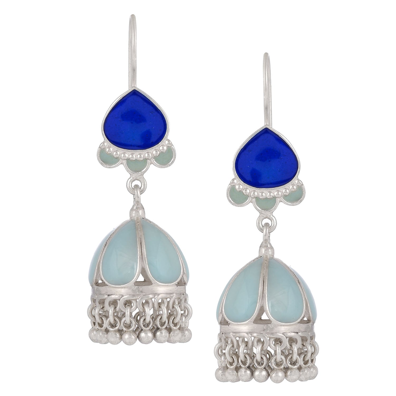 Aqua blue pageant statement earrings - Earrings | Facebook Marketplace