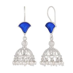 Naina Blue Jhumkis