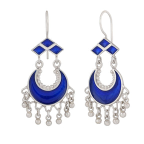 Neera Earrings Navy Blue