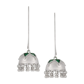 Floret Green Jhumkis