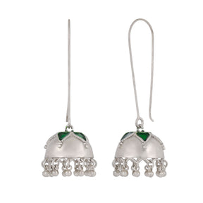 Floret Green Jhumkis