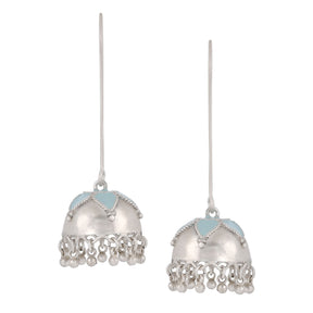 Floret Aqua Jhumkis