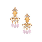 Palash Earrings Rose Quartz