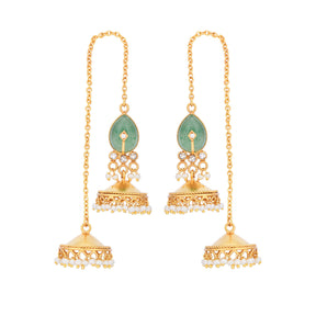 Sevanti Jhumkis Green