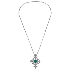 Nargis Necklace Green Onyx